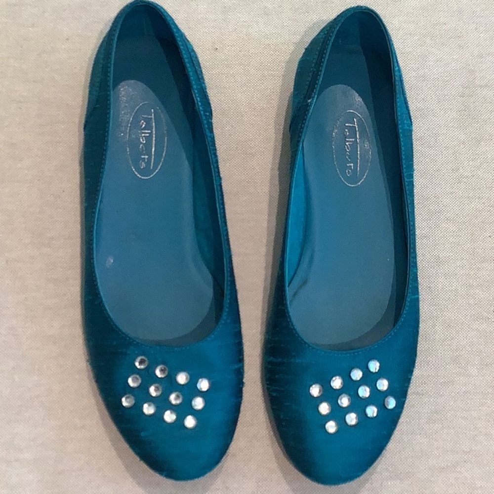 Talbots - Turquoise - Flats - Shoes - Size 6.5B - EUC